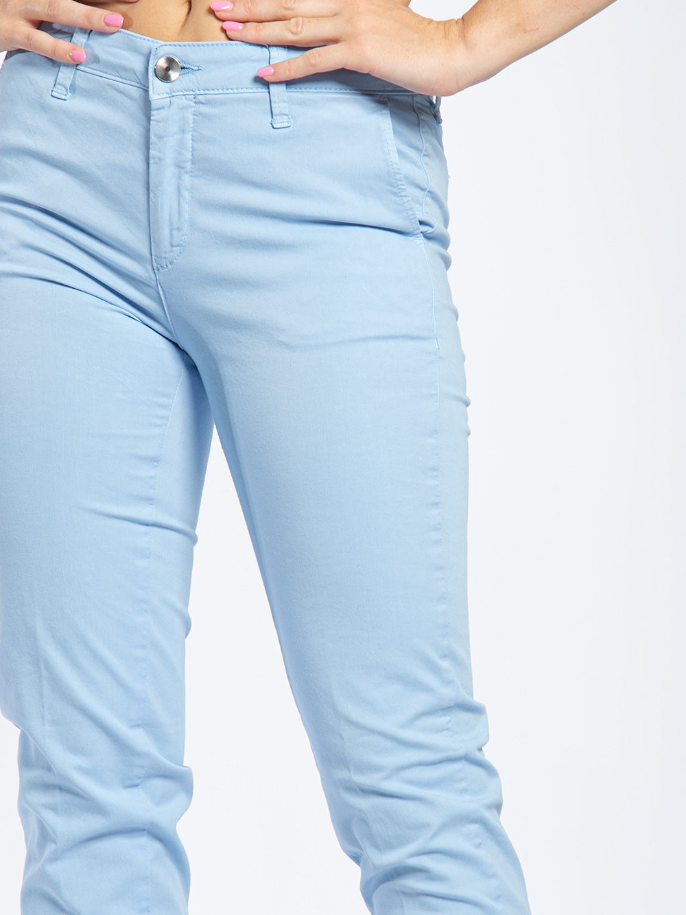 Chino in cotone elestico