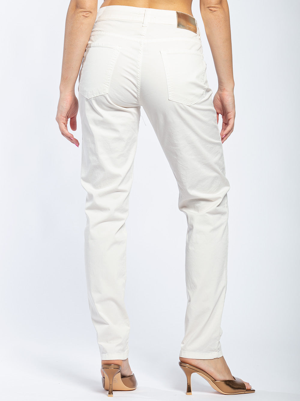 Pantalone cinque tasche in cotone slim fit