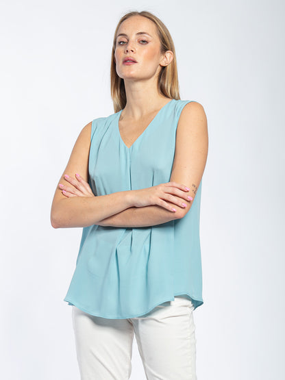 Blusa in georgette giromanica