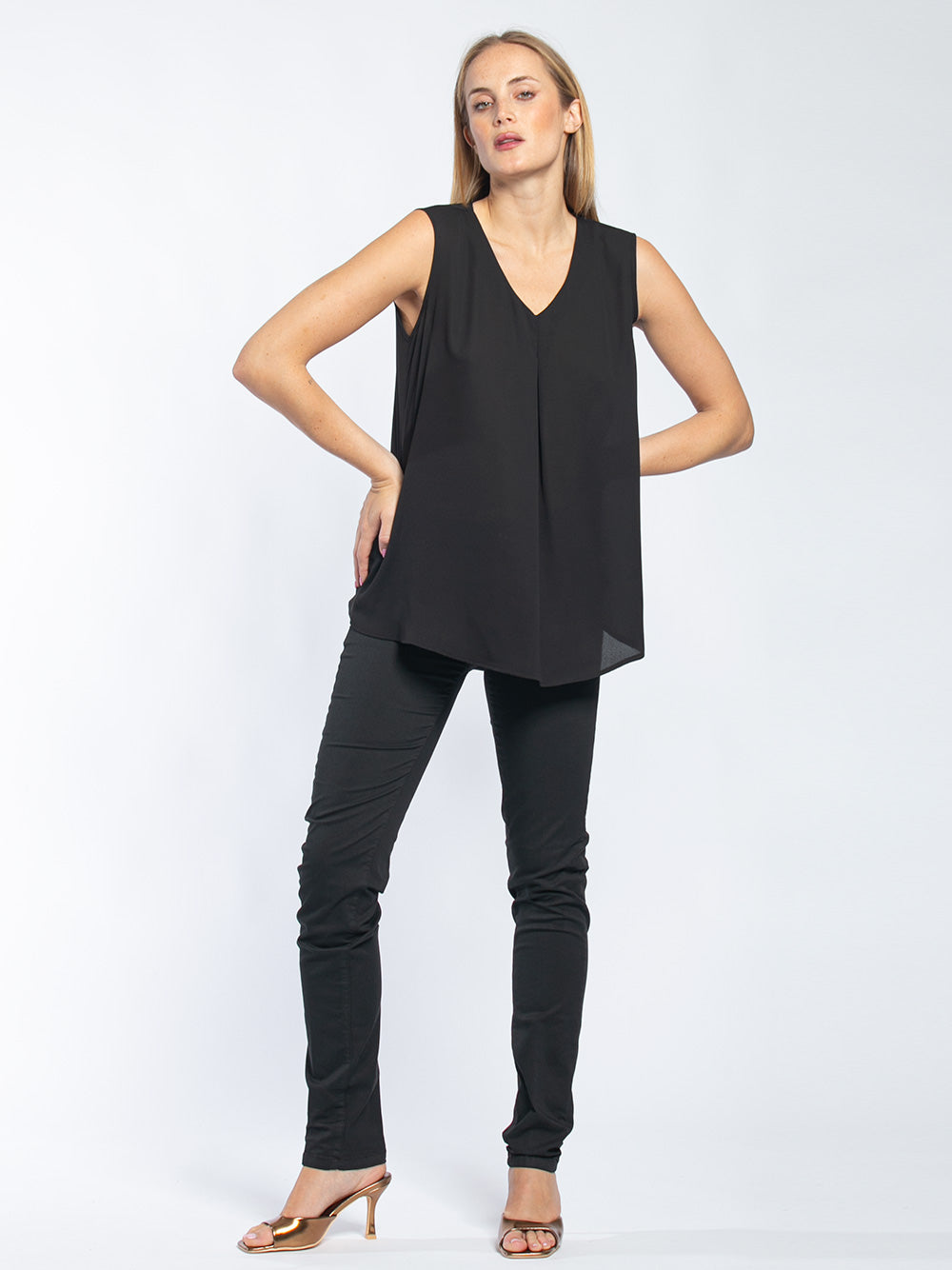 Pantalone cinque tasche in cotone slim fit