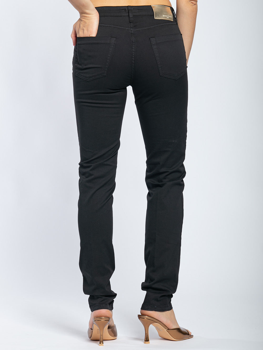 Pantalone cinque tasche in cotone slim fit