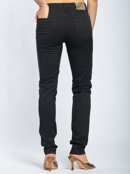 Pantalone cinque tasche in cotone slim fit