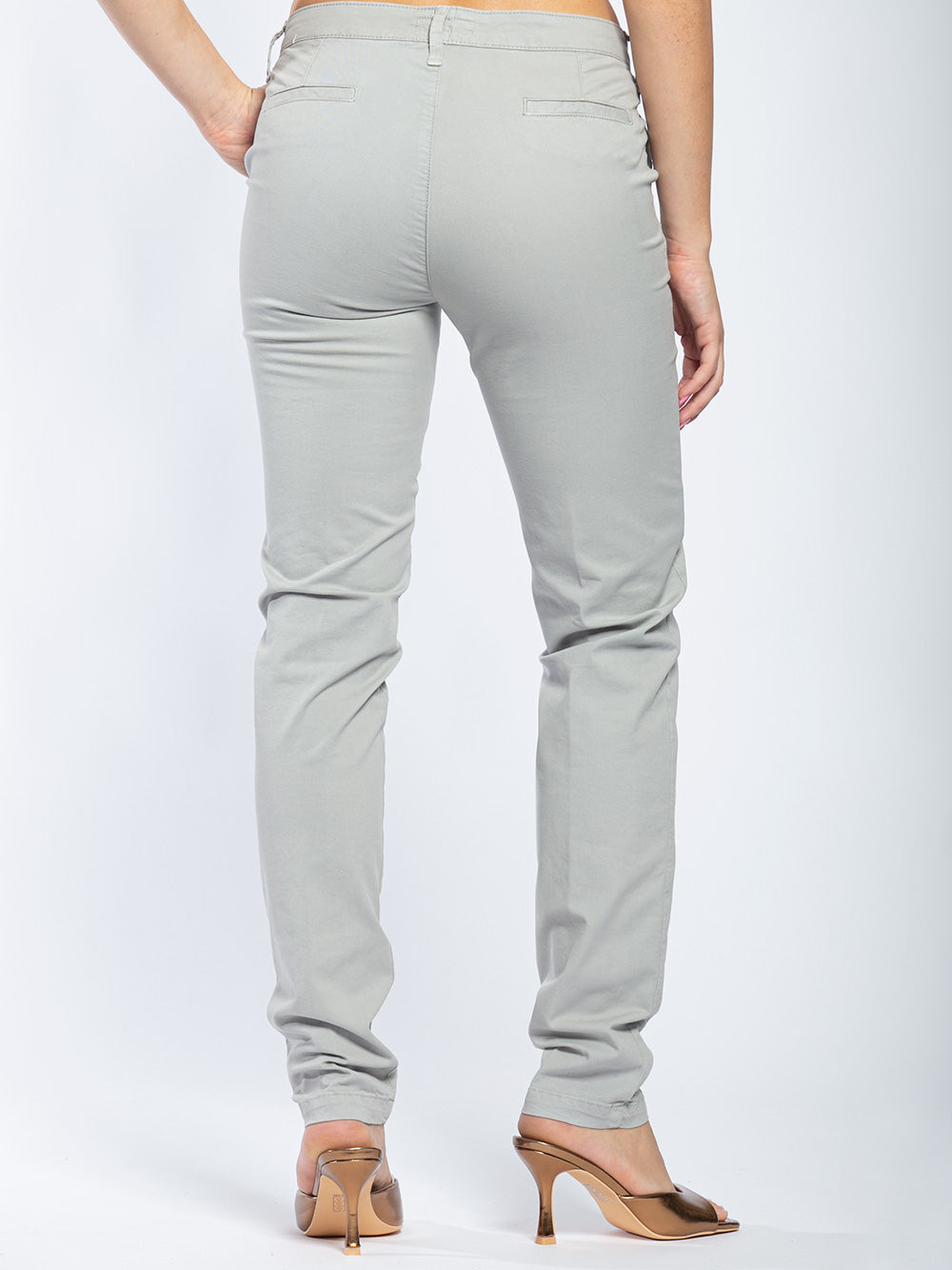 Chino in cotone elestico