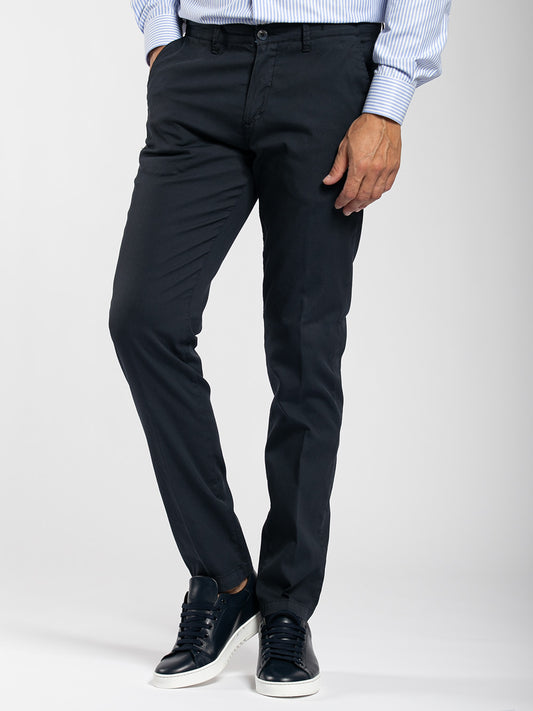 Pantalone in cotone piquet