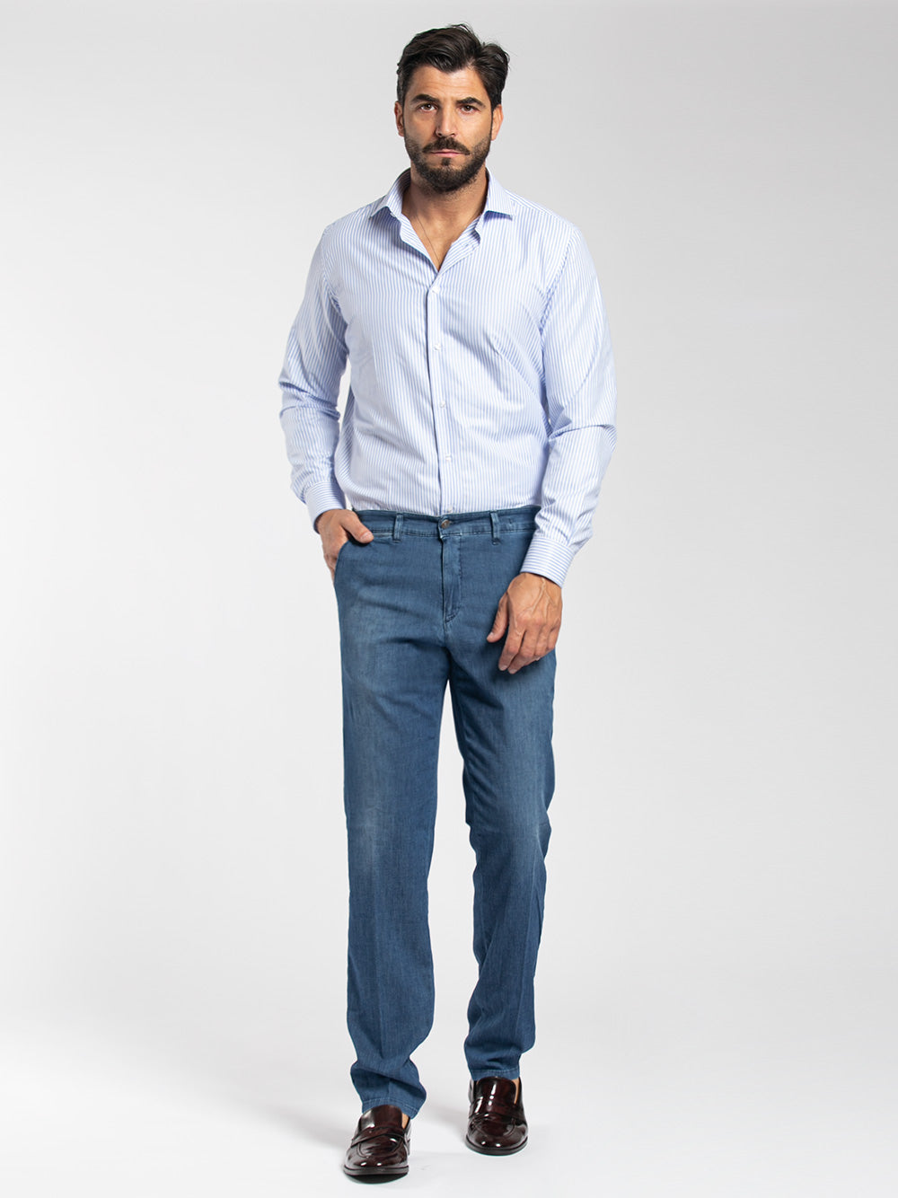 Jeans chino chambray