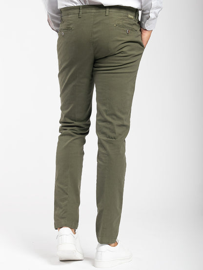 Pantalone in cotone con micro armatura