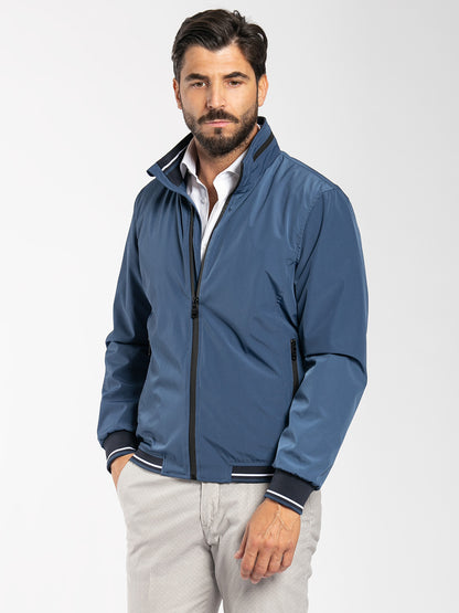 Bomber con zip termosaldata