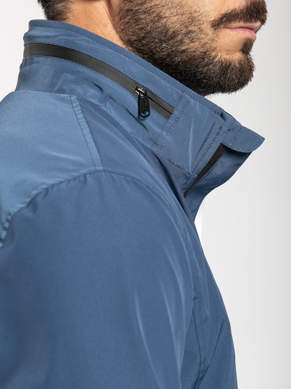 Bomber con zip termosaldata