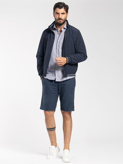 Bomber con zip termosaldata