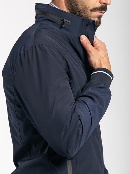 Bomber con zip termosaldata