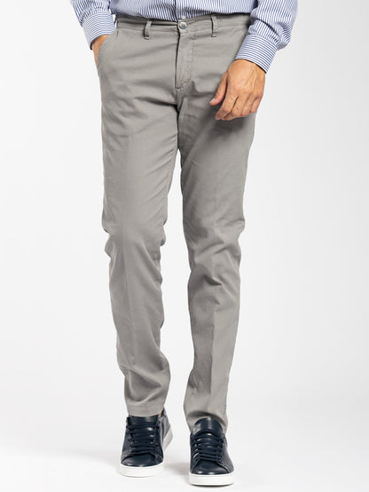 Pantalone in cotone piquet