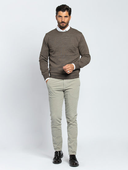 Pantalone chino in velluto