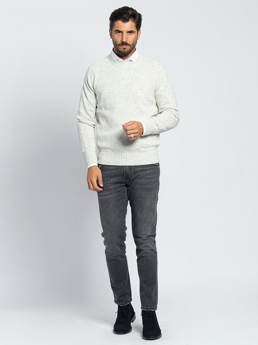 Jeans grigio elasticizzato