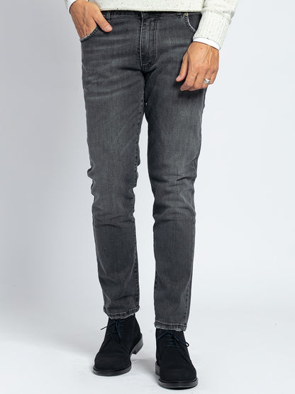 Jeans grigio elasticizzato