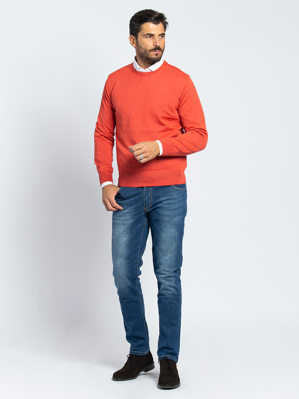 Jeans basic cinque stasche in denim