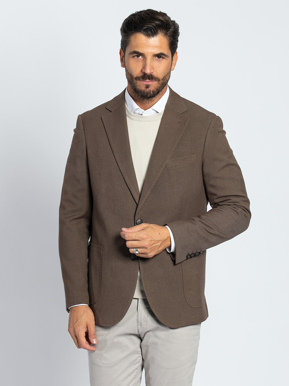 Giacca jersey in viscosa