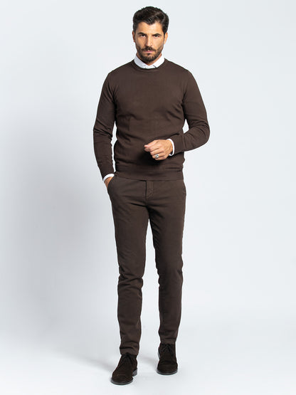 Maglia girocollo in viscosa