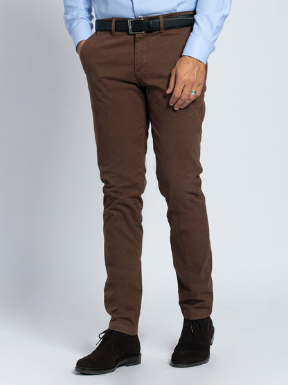 Pantalone in cotone piquet