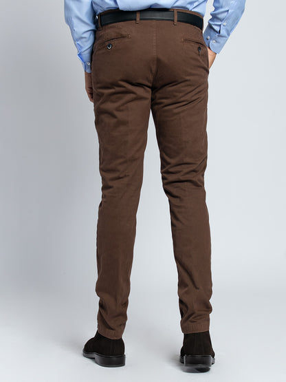 Pantalone in cotone piquet