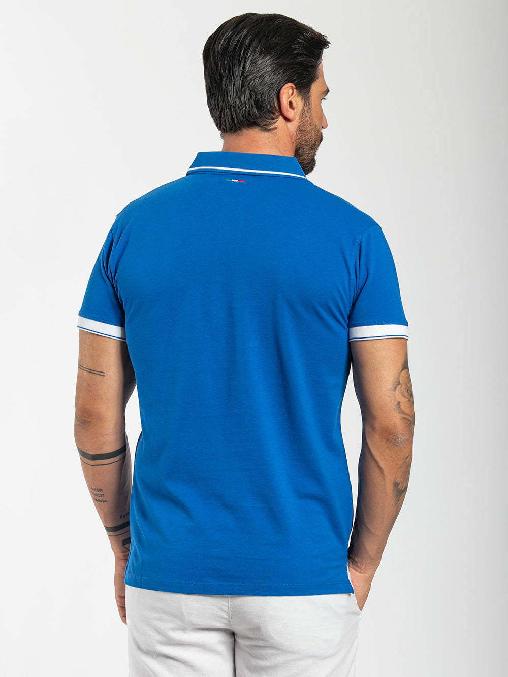 Polo in cotone piquet stretch