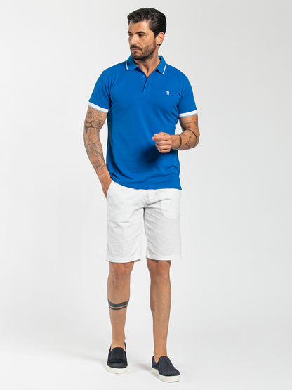 Polo in cotone piquet stretch