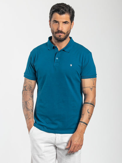Polo basic in cotone piquet stretch