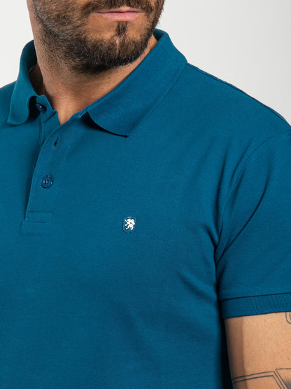 Polo basic in cotone piquet stretch