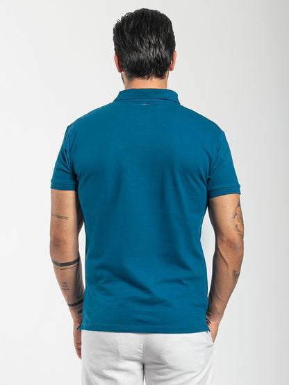 Polo basic in cotone piquet stretch