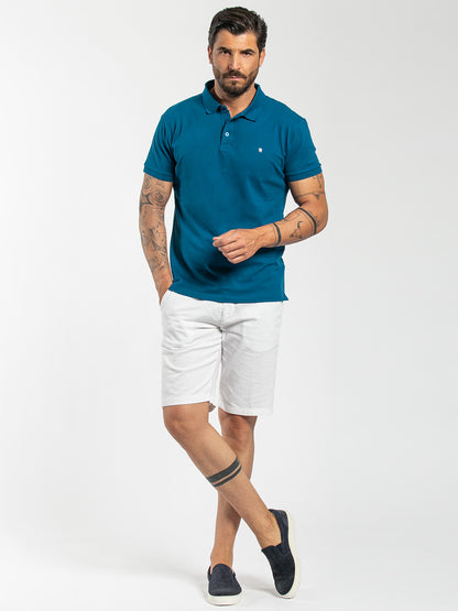 Polo basic in cotone piquet stretch