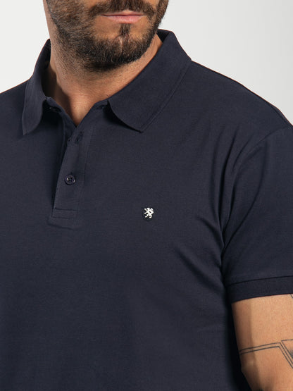 Polo basic in cotone piquet stretch