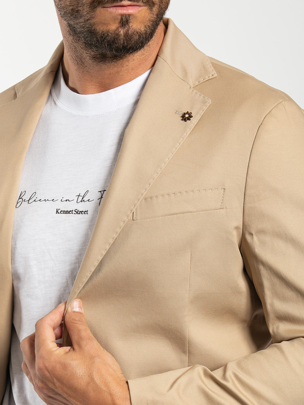 Giacca in cotone stretch