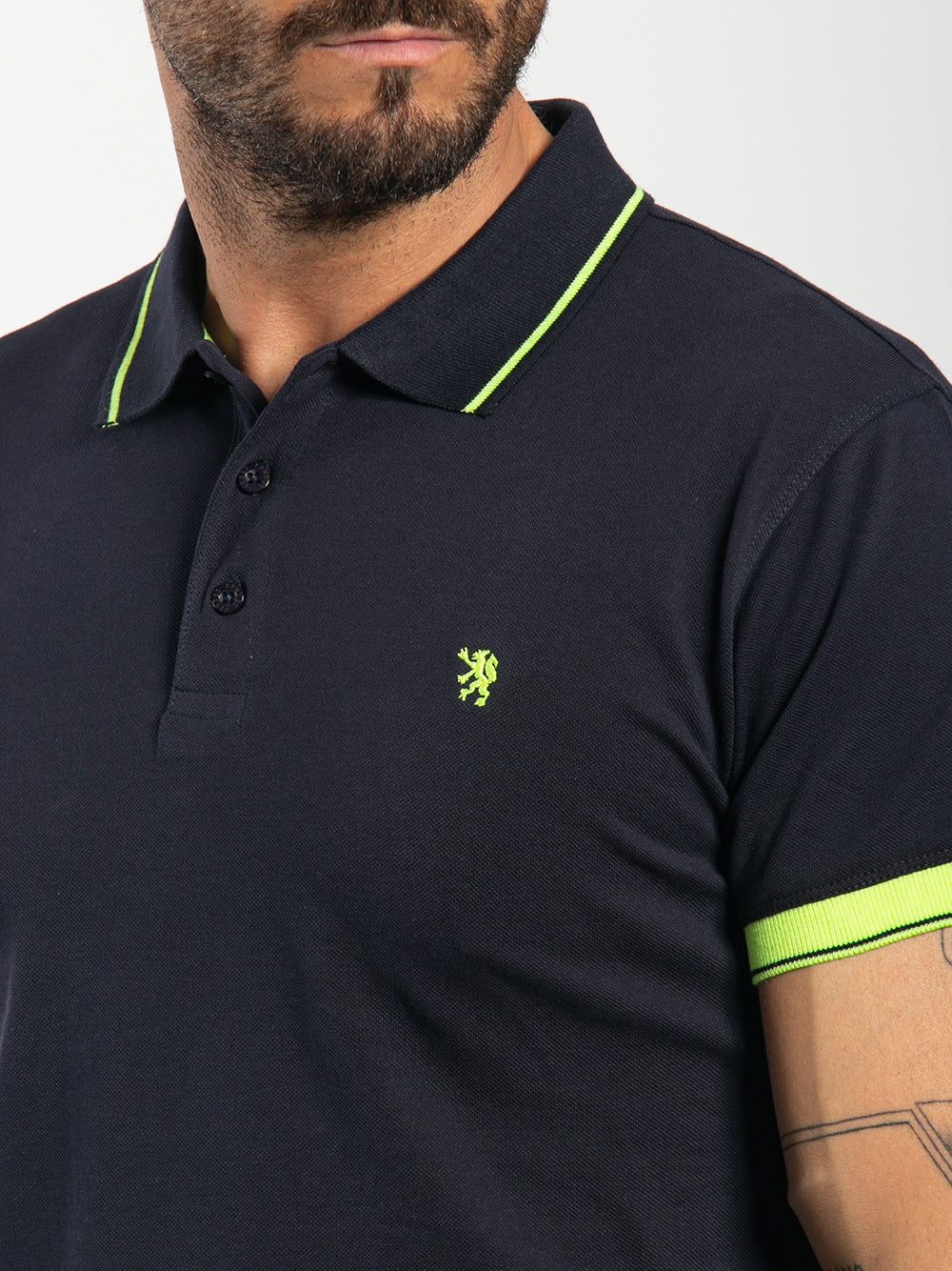 Polo in cotone piquet stretch