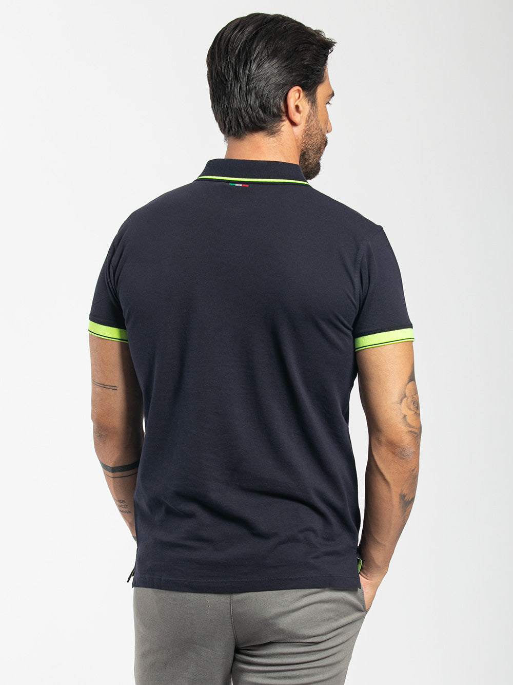 Polo in cotone piquet stretch