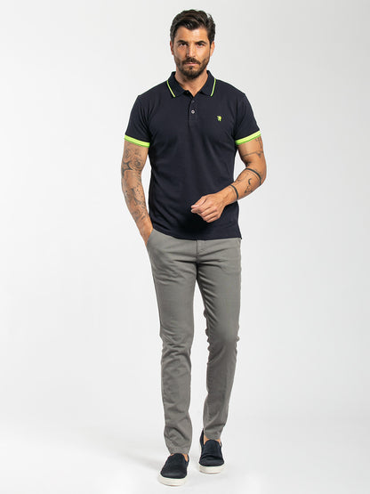 Polo in cotone piquet stretch