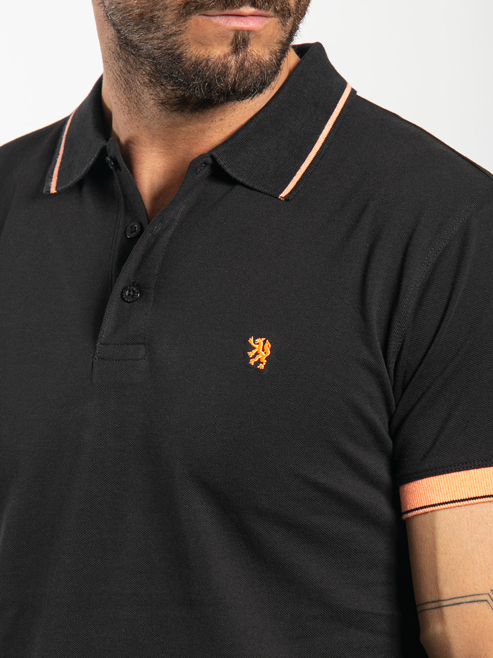 Polo in cotone piquet stretch