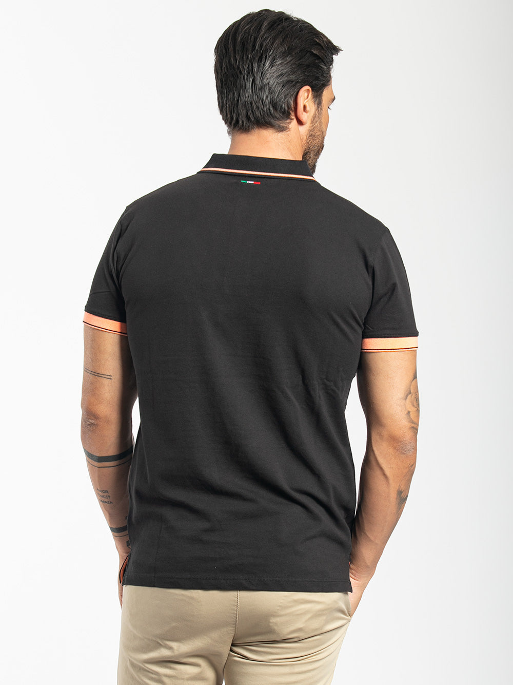 Polo in cotone piquet stretch