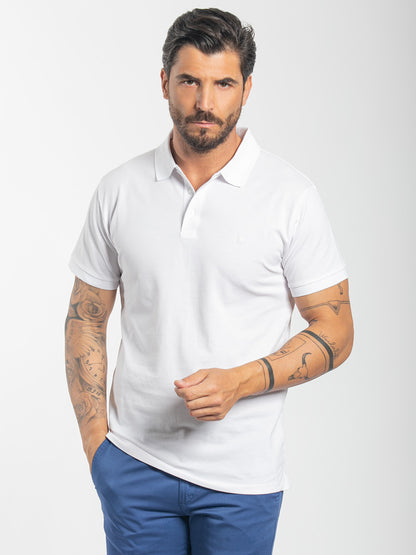 Polo basic in cotone piquet stretch
