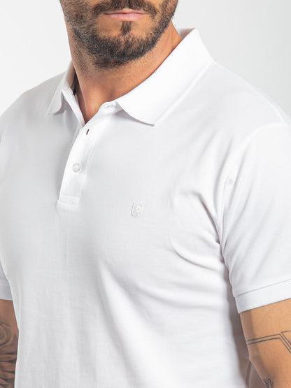 Polo basic in cotone piquet stretch