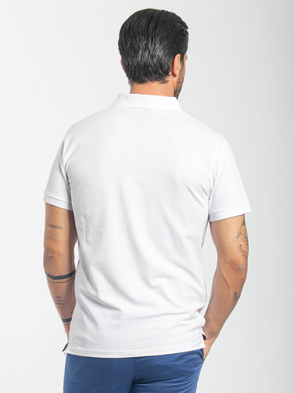 Polo basic in cotone piquet stretch