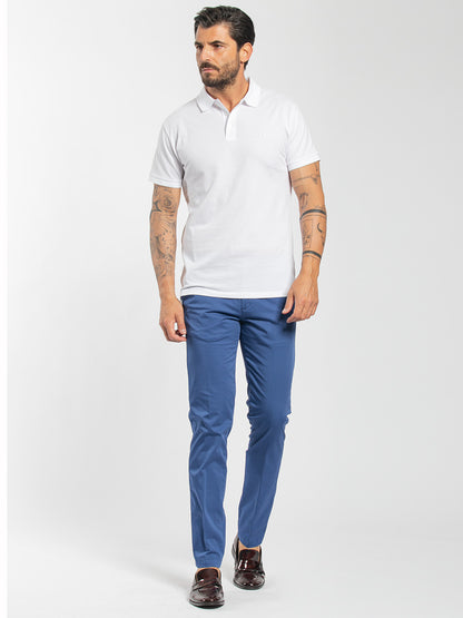 Polo basic in cotone piquet stretch