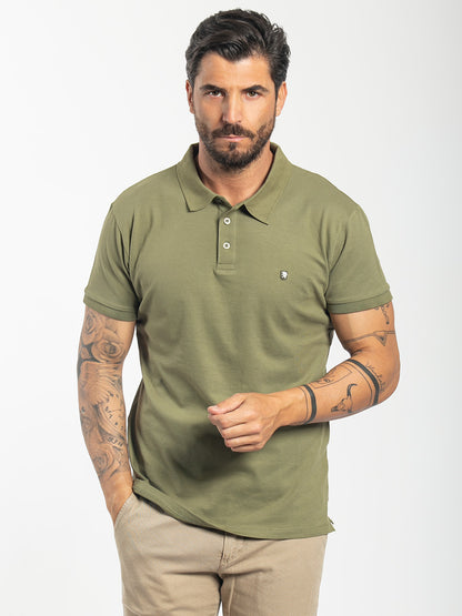 Polo basic in cotone piquet stretch