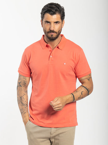 Polo basic in cotone piquet stretch