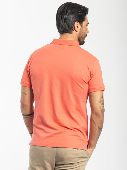 Polo basic in cotone piquet stretch