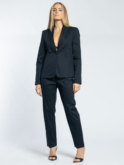 Tailleur monopetto in cotone