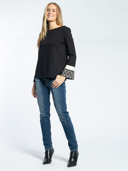 Jeans con sabbiatura