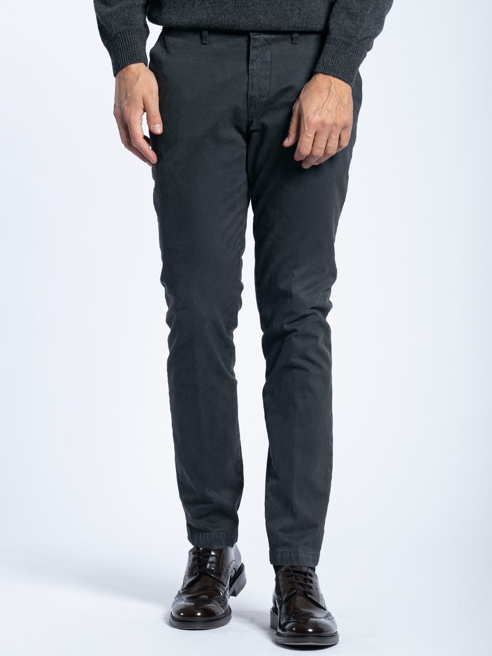 Pantalone in cotone piquet