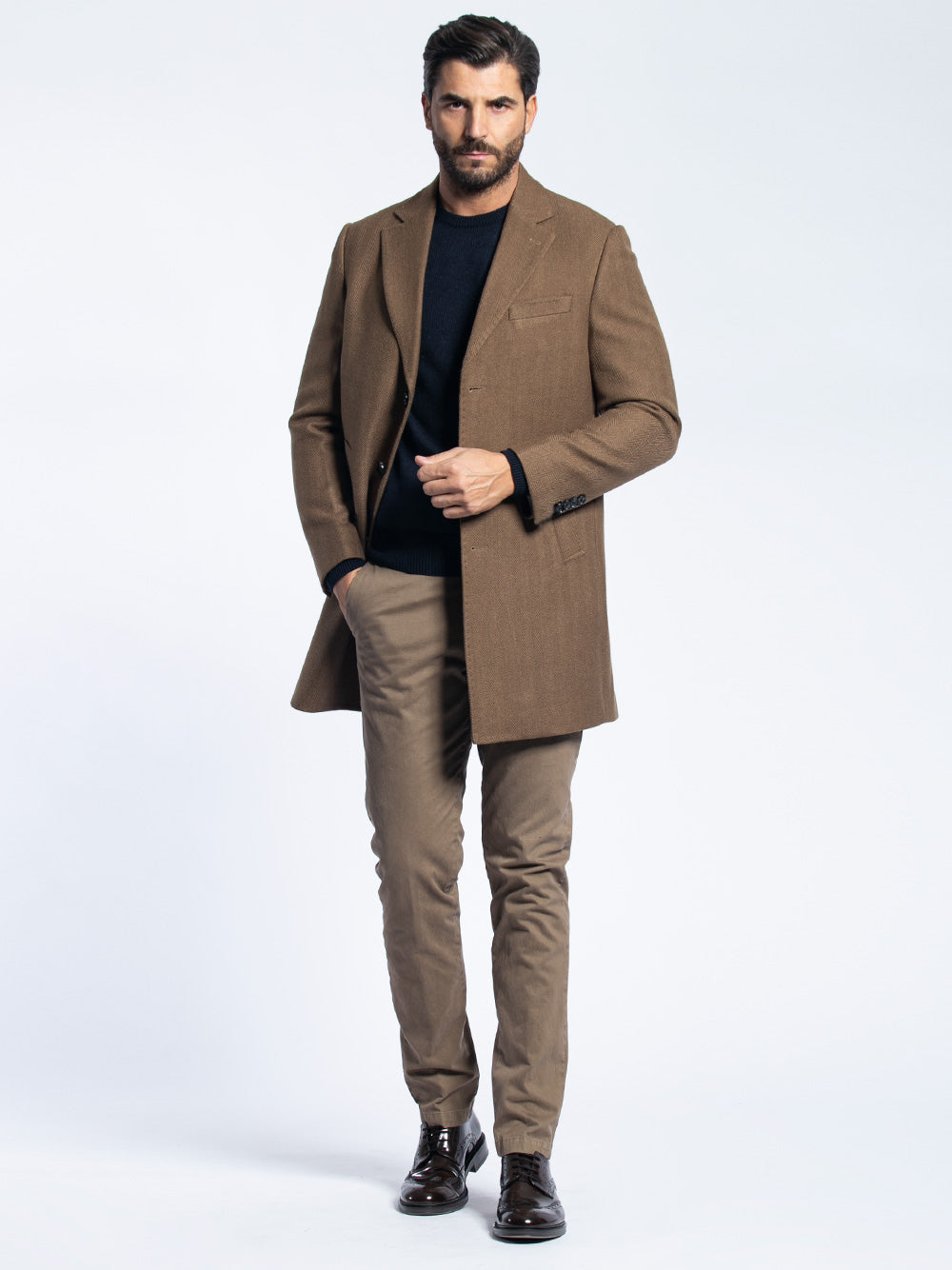 Pantalone in cotone piquet
