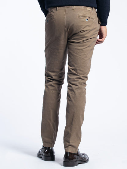 Pantalone in cotone piquet