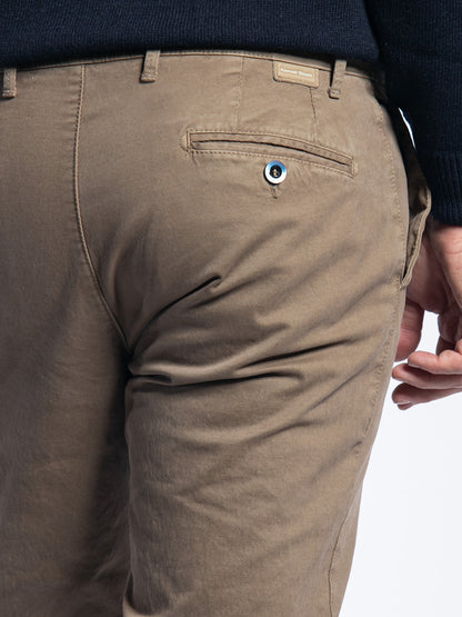 Pantalone in cotone piquet
