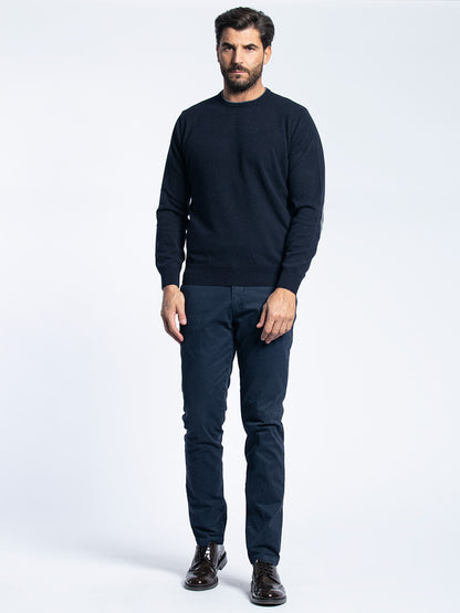 Pantalone in cotone piquet